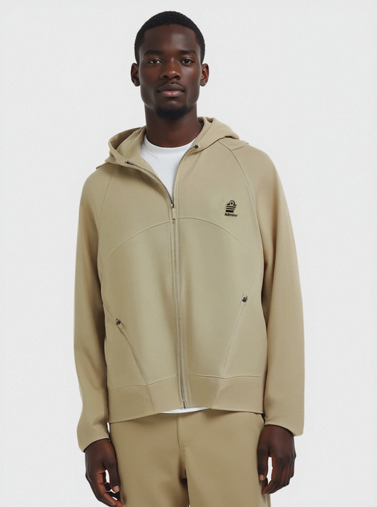 ADMIRAL SWEATER CHOC HOODED ZIP 1921530050