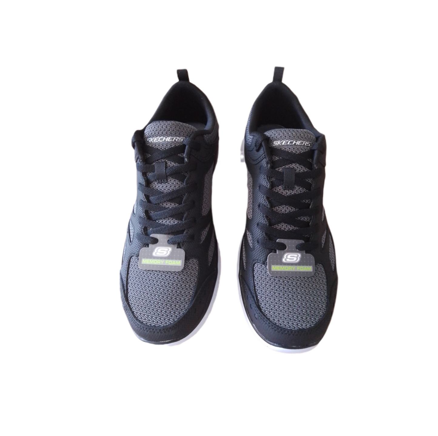 SKECHERS /52812/BKW/MEN/BLACK&WHITE/SOUTH-RIM