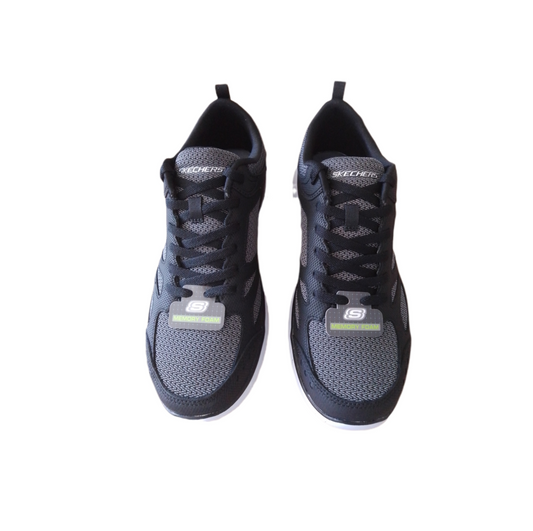 SKECHERS /52812/BKW/MEN/BLACK&WHITE/SOUTH-RIM